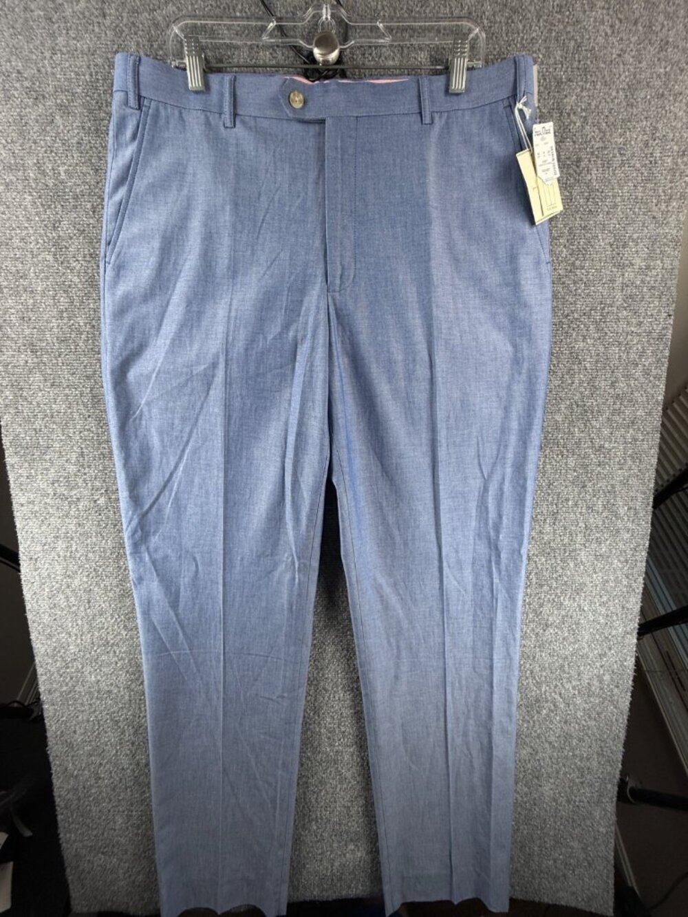 NWT Southern Pines Blue 36x34 Pants Chino Casual Flat Front Men Pockets Modern